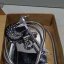 Veken Wide High Pressure Rain Shower Head with Handheld, Handheld Shower Heads with Multi Spray Modes, Rainfall Combo with 15" Metal Extension Arm,Detachable Dual Shower, Bathroom Decor,Chrome Silver (11.8 Inch(Standard))