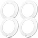 Brightever Motion Sensor LED Ceiling Lights, 1200LM & 15W(100W Equivalent), 3000K/4000K/5000K Selectable, 7.5inch Flush Mount Lighting Fixture for Indoor, Stairs, Pantry, Closet, Pack of 4, White