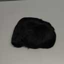 Short Wigs Pixie Cut Wig for black women Human Hair Natural Black Straight Human Hair Wig with Bangs Short layered Wave Glueless No lace front full machine made Bob Wig (1B#)