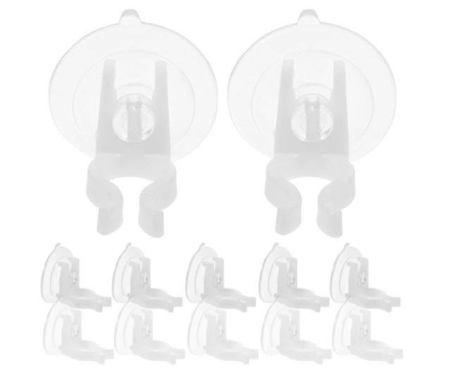 Window Candle Clip with Suction Cup LED Electronic Candle Light Accessory Great for Small Windows and Holiday Candles