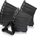 Vorregenweiss 24 PCS Pot Feet for Outdoor Planters,Invisible Breathable Pot Stands Toes Lifters for Heavy Outdoor Plants,Stackable Flower Feet Outside,Plant Risers, Black