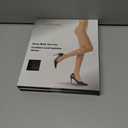 2 x WAKUNA 20D Black Sheer Tights for women-2 Pairs sheertex Pantyhose with Reinforced Toes (Black, M)