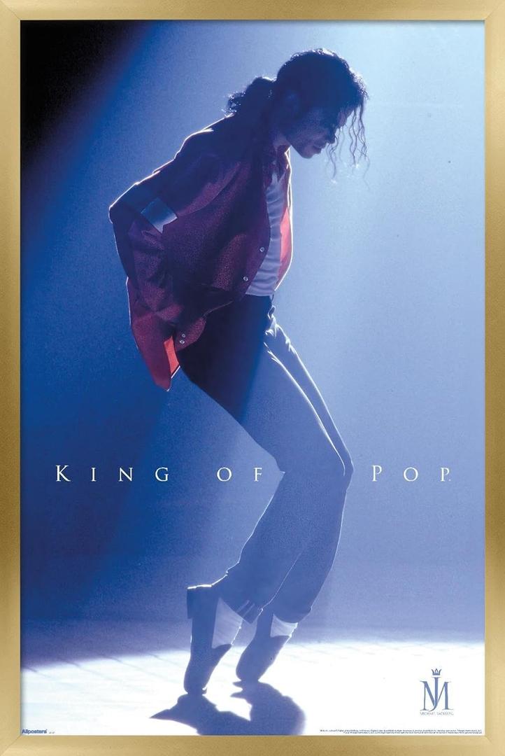 Michael Jackson - Dance Wall Poster, 34L" x 22.4W", Gold Framed Version