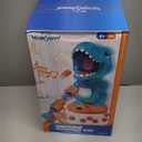 EagleStone Movable Dinosaur Shooting Toys for Boys  Electronic Target Practice with 2 Air Pump Guns, LCD Score Tracker, Sound Effects & 48 Foam Balls, for Kids 5 6 7 8 9