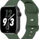 Sport Band Compatible with Apple Watch 38mm 40mm 41mm 42mm 44mm 45mm 46mm 49mm, Replacement Soft Silicone Strap Wristbands for iWatch Series 11/10/9/8/7/6/5/4/3/2/1 Ultra SE Women Men, Clover Size: 38/40/41/42mm(series 11 10) S/M