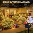 JMEXSUSS 320 LED Solar Net Lights Outdoor Waterproof, 9.8ft x 6.6ft Solar Christmas Lights with Remote, Warm White Mesh Bush Light for Outside Gazebo Bush Tree Garden Decor