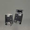 idh by St. Simons 80254-019 Professional Grade Quality Genuine Solid Brass Parliament Hinges with Ball Finials, Matte Black, 2-1/2 x 4-Inch