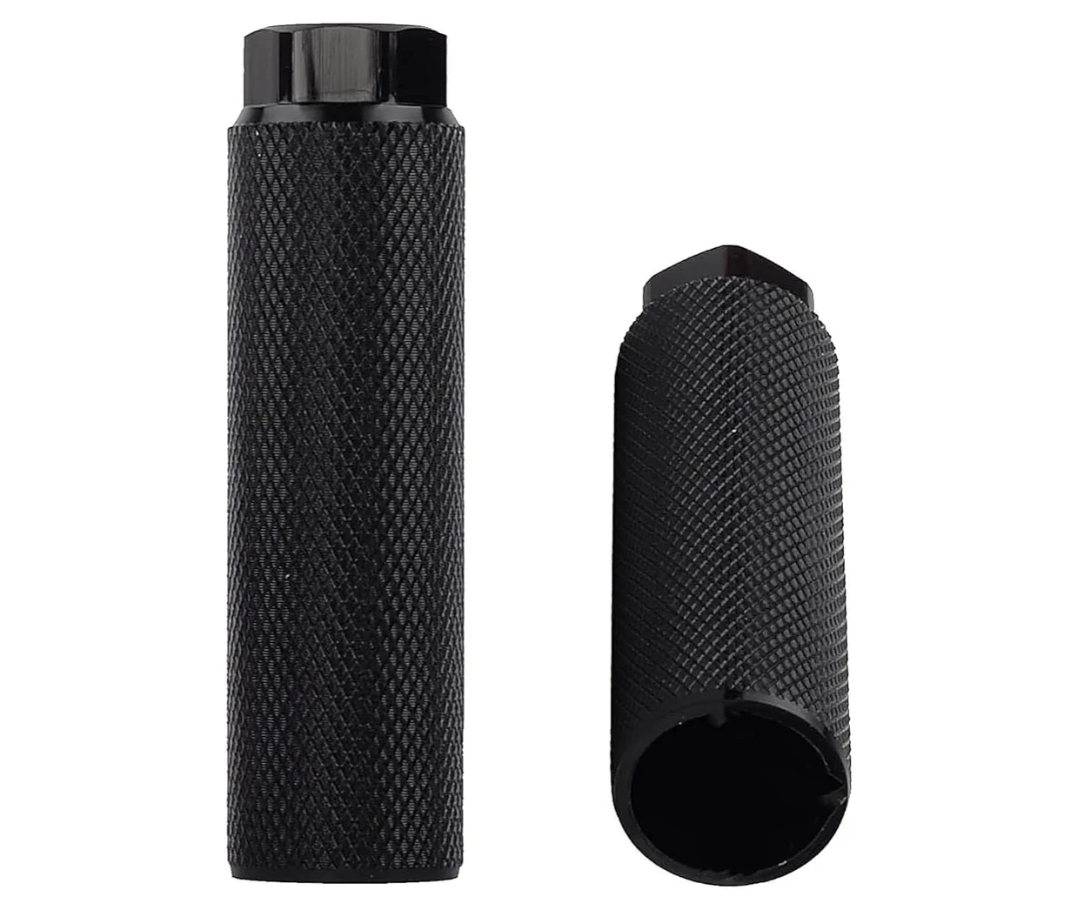 HARFINGTON Bike Pegs Aluminum Alloy Rear Stunt Pegs Anti-Skid Back Seat Stands Fit Axles for Bike BMX