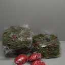 18 Pcs Small Christmas Norfolk Wreaths 15 Inch Christmas Kitchen Cabinet Mini Wreath Real Touch with Bow Ribbon Cedar Red Berry for Xmas Front Door Window Chair Fireplace Table Pillar Farmhouse Decor