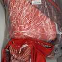 King Quilt Sets Red Floral Pattern Quilt Bedding Set, 3 Pieces Botanical Quilt Soft Microfiber Bedspread Coverlet Set, Boho Bed Cover Bedding Set for All Season(104" x 90)