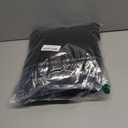 Yousify Womens Cropped Wool Blend Pea Coat Casual V Neck Button Down Short Jackets Fall Shackts with Pockets (Small, Black)