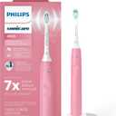 Philips Sonicare 4100 Rechargeable Electric Toothbrush, with Pressure Sensor, 2 Intensity Settings, SmarTimer and QuadPacer, 14-Day Battery Life, Deep Pink, Model HX3681/26