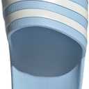 adidas Unisex Adilette Aqua Slide Sandal, Blue/ Zero Metallic/ Zero Metallic, 11 US men