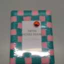 Tufted Picture Frame  Fits 4"×6" Photos Checkeredboard Pattern