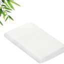 Royale Linens Bamboo Viscose Twin Flat Sheets Only - Cooling Sheets - Organic Viscose Derived from Bamboo - Twin Size Flat Sheet Only - Top Sheet - Breathable & Silky Bedding (Twin, White)