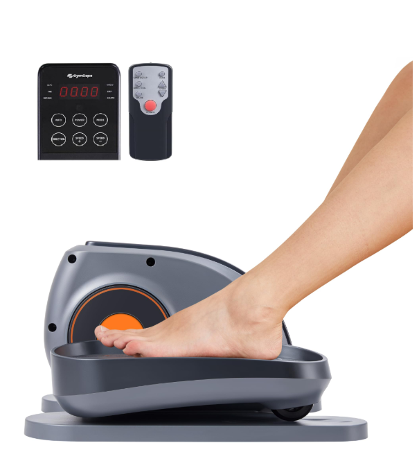 Under Desk Elliptical Exercise Machine, Mini Elliptical Leg Exerciser As Seen on TV, Electric Pedal Exerciser While Sitting for Seniors Adults, Elliptical Training Machines for Fitness with 12 Modes