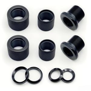 Thread Protector 1/2 * 28 & 5/8 * 24 for .22LR .223 5.56 & .308 LR308, with Crush Washer, All Steel,10 Pack
