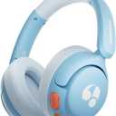 Kids Bluetooth Headphones, 85dB Volume Limiter, Foldable Wireless Over-Ear Headphones for iPad, Travel, 75H Playtime, Bluetooth 5.4, Built-in Mic, Blue