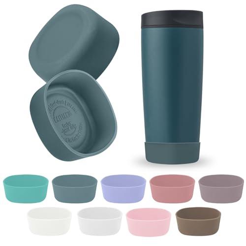 Kaitiaki 2Pcs Silicone Boot for Owala SmoothSip Slider Coffee Tumbler 20oz 12oz, Anti-Slip Sleeve for Travel Coffee Mug, Protective Accessories for Owala BPA Free (High Dive)