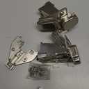 Chibery 2 Pack 165 Degree Lazy Susan Hinge, Face Frame, CLIP ON Plate for Easy Installation, Soft Close Multi-pivot Concealed hardware for Corner Kitchen Cabinet, Cupboard Folded, Folden Door, Closets