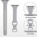 3 x STG Sport Slim Thin Narrow Silicone Bands Compatible with Apple Watch Band Ultra 3/2/1 49mm, Series 11/10 46/42mm, 9/8/7 45/41mm, SE 6/5/4 44/40mm, 3/2/1 42/38mm for Women Men