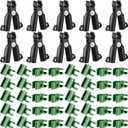 50 Pieces Adjustable Plant Trellis Connector Clip Plastic Connector Stakes Garden Plastic A-Type Connecting Joint Buckle Clip for Gardening Metal Steel Plant Supports (11 mm)