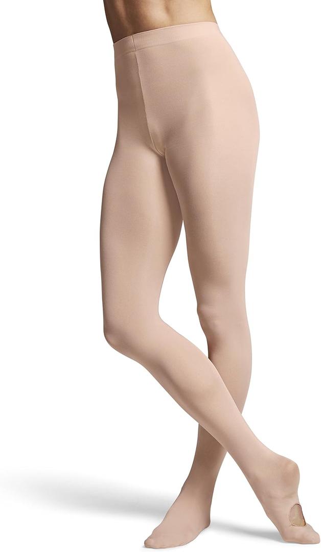 BLOCH Women's Ladies contoursoft adaptatoe Tights, Salmon, Petite/ Small