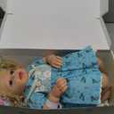 Realistic Baby Dolls Real Reborn Baby Dolls 45 cm Lifelike Toddler Girls Soft Fabric Body with Long Blonde Hair, with Clothing Accessories for Children from 3 Years