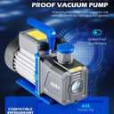 OMT 2Stage A2L Vacuum Pump, 9cfm a/c Vacuum Pump, 3/4 hp Car AC Vacuum Pump