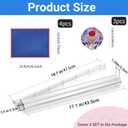 4PCS Clear Acrylic Mahjong Racks with Pushers, Dice - The Ultimate All-in-One Set for American Mahjong (excluding Mahjong)