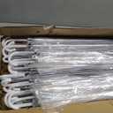 50 Pcs Wedding Clear Umbrella Bulk for Rain, Large Windproof Stick Umbrellas with J-Hook Handle for Wedding Bride Groom Photography, Prom, Graduation, Golf, Parties and Outdoor Events