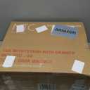 NTC Lux Solid Wood Nightstand with Drawer, Mid Century Modern Side Table Bedroom, Bedside Furniture, Night Stand, End Table, Easy Assembly - Dark Walnut