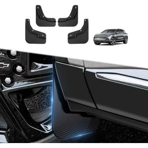 BestEvMod Mud Flaps Splash Guards Compatible with Chevrolet Equinox EV 2026 2025 2024 Accessories Splash Fender Winter Vehicle Sediment Dirt Protection Set of 4 No Need to Drill Holes (EV Only)