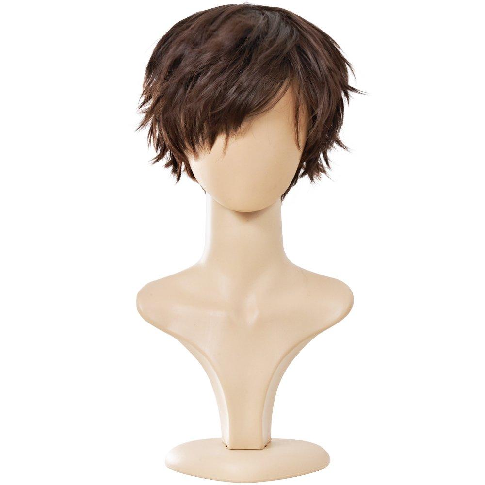 Wigs for Mens' Death Note Male Short Hair Wig Costume Cosplay Wigs (Light Brown)