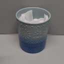 LOVECASA Extra Large Kitchen Utensil Holder, 7.2" Ceramic Farmhouse Utensil Holder For Kitchen Dcor Countertop With Heavy And Sturdy Base, Utensil Crock Organizer, Blue