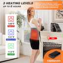 Heating Pad for Pain & Cramps Relief, Gifts for Mom,12"x24" Cordless Electric Heat Pad with Adjustable Straps, 15000mAh Battery Powered, 3 Heat Levels, Auto Shut Off, for Back, Shoulder, Leg