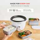 CUCKOO One-Touch Rice Cooker and Warmer, 12-Cup Cooked, White, CR-0601C