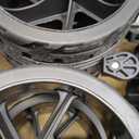 Uyittour Collapsible Wagon Cart Heavy Duty Foldable, Folding Beach Wagon with Big Wheels for Sand, Utility Grocery Cart with Side Pocket and Brakes for Camping Sports Outdoor Activities, Black (140L)