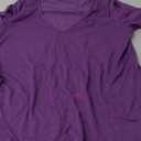 Topstype Deep V Neck T Shirts for Women Short Sleeve Sexy Tops Low Cut Cleavage T Shirt (Small, Purple)