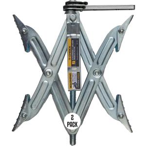 Stromberg Carlson JBP-T217.2 Tandem Axle T-Chock - Heavy Duty RV Wheel Chocks & Tire Stabilizers - Camper Wheel Chock Scissor Stabilizers for RVs, Trailers, and Campers- Fits Tires 2"-17" Apart 2-Pack 
