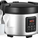15L/15.8Quart (84 cups cooked rice) Extra Large Commercial Rice Cooker & Food Warmer with Time presetting, 6 Functions, Timer Delay Energy-Efficient for Professional Kitchens,Can preset cooking time