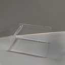 Manual Label Dispenser Acrylic Adjustable Clear Label Holder Sticker Dispenser for Office Home Business Tabletop(10 x 6 x 6 Inch)