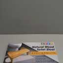 AZEN Toilet Stool Squat Adult, Wood Poop Stool for Bathroom Adults, 7 Inch Height (Yellow (1 Pack))