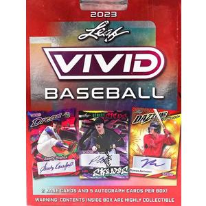 2023 Leaf Vivid Baseball box (7 cards/bx including FIVE Autograph cards)