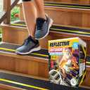 THUNDER GRIP Reflective Grip Tape for Stairs 30" x 6" - 15-Pack Outdoor Stair Treads Non-Slip Weather Resistant - Anti Slip Tape for Exterior Wooden Steps - Waterproof 80-Grit Adhesive Treads