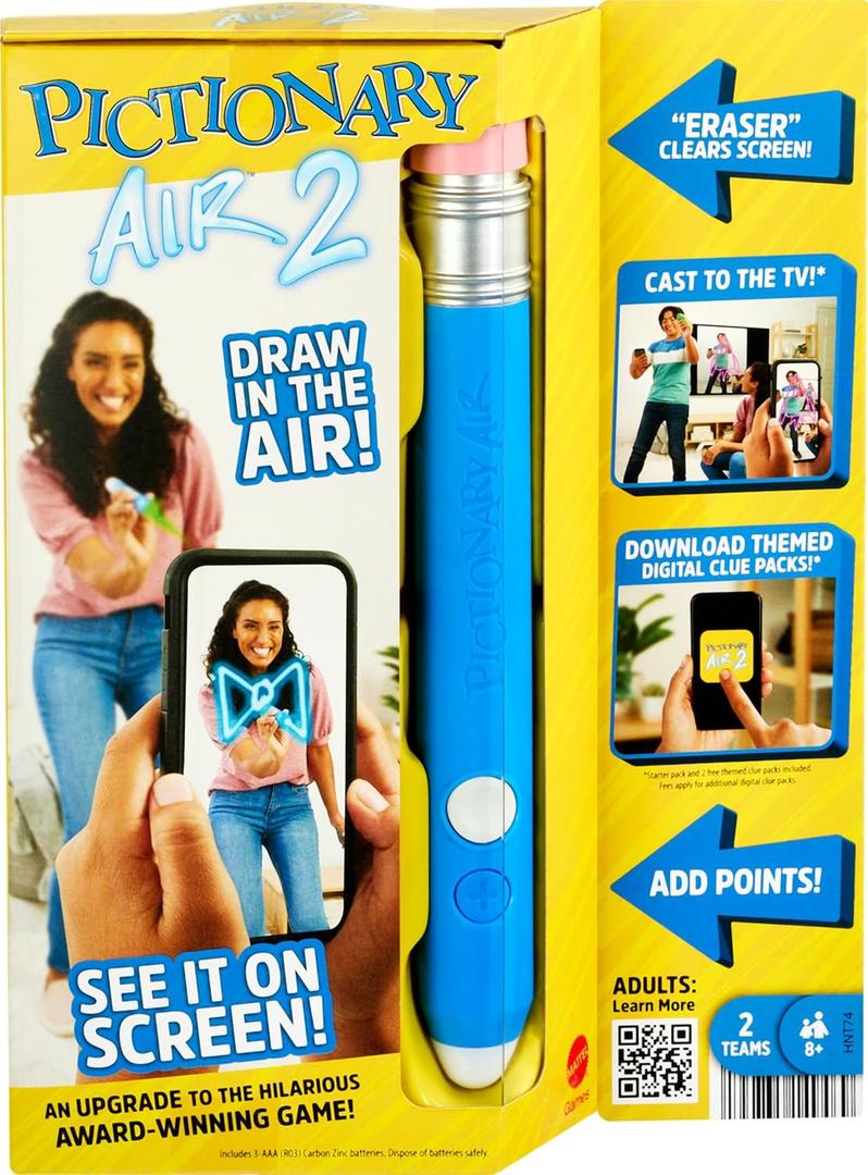 Mattel Games Pictionary Air 2 Game (Multicolor)