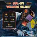 Welding Helmet Auto Darkening - True Color Wide View Welding Shield - 0.1ms Response Time- Optical Grade 1/1/1/1 - Adjustable Wide Shade for SMAW, MIG, TIG, GTAW-Lightweight for Extended Wear