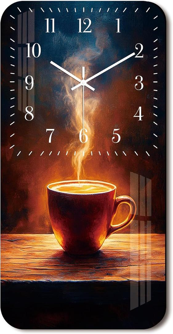Large Farmhouse Clocks for Wall - 24 Inch Analog Kitchen Clocks Wall Battery Operated - Vintage Rustic Wall Clocks Silent Non Ticking for Living Room Office Home Decor
