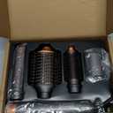 Hair Dryer Brush, webeauty 5 in 1 Professional Hot Air Styling, High-Speed Negative Ionic Hair Dryer Fast Drying, Multi Hair Styler with Air Curling Iron, Volumizing, Straightening (Grey Gold)