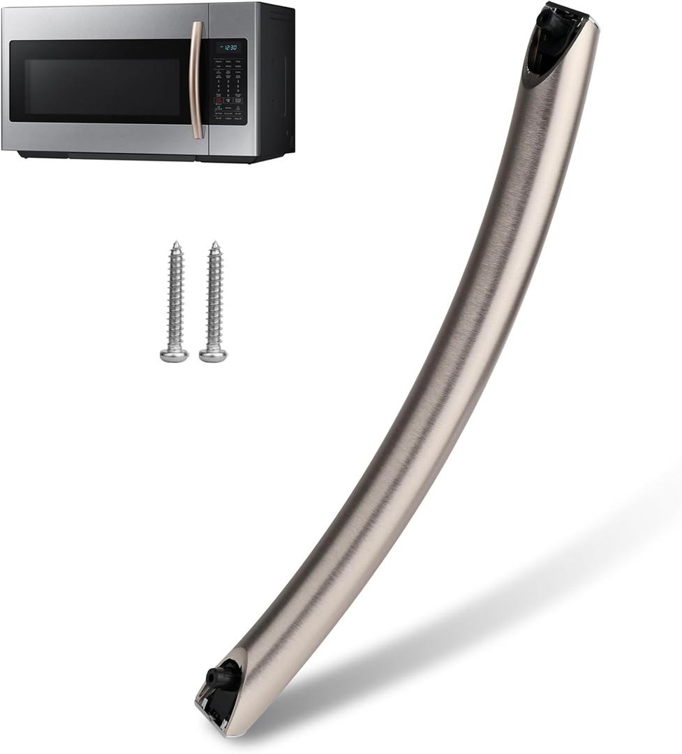 ME16A4021AS Microwave Door Handle, DE94-04313F Microwave Door Handle, DE94-04313F Handle Replaces for Samsung Microwave ME16A4021AS Handle, Includes 2 Screws, Rose Gold Color